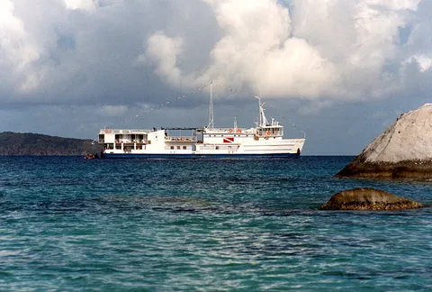 Dive boat Aquanaut Explorer, shot on Canon AE-1