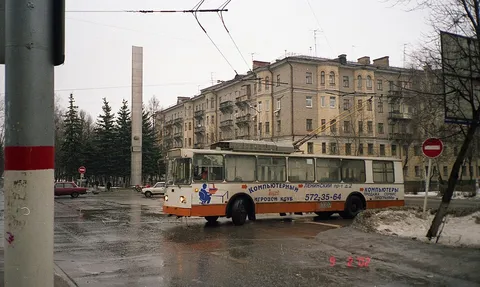 A trolleybus in Khimki