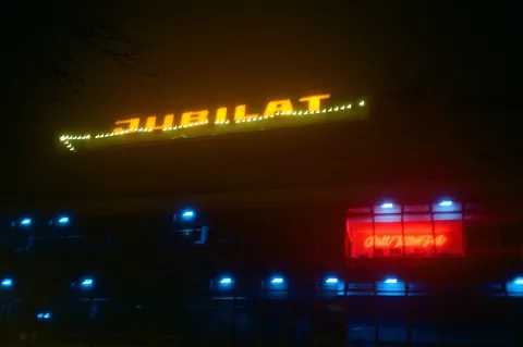 Jubilat at night, Kraków
