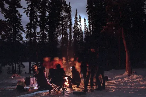 Campfire, shot on Pentax K1000