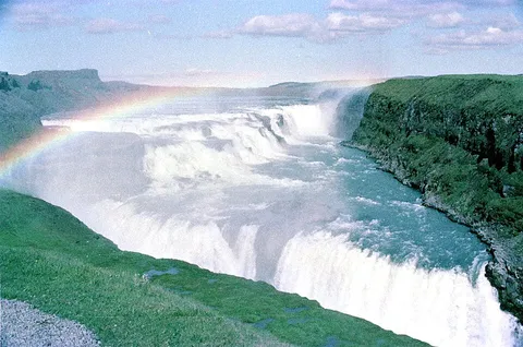 Gullfoss, Iceland 1984, shot on Nikon FE