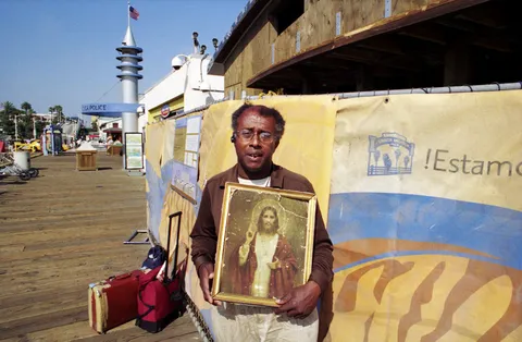 David Liebe Hart, Santa Monica, shot on Nikon FE