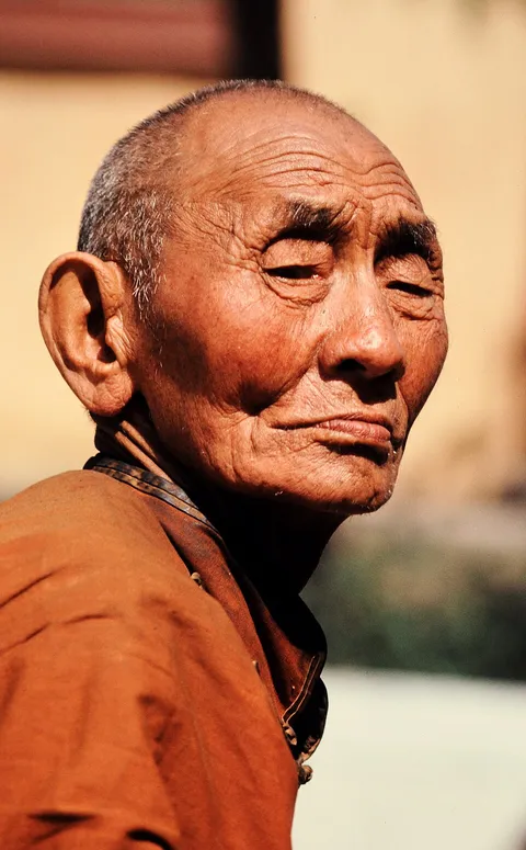 A portrait at Gandan Monastery, 1981